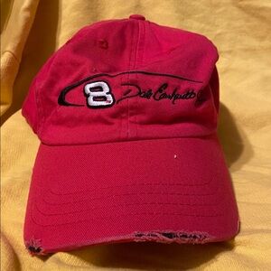 Vintage Distressed Red Dale Earnhardt Jr. Cap